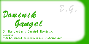 dominik gangel business card